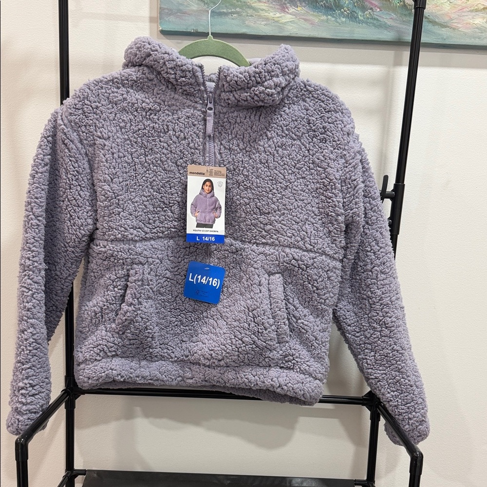Mondetta Kids Gray Sherpa Jacket